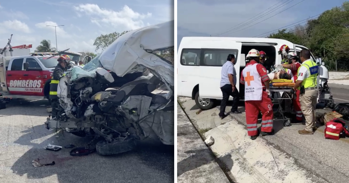 Accidente en la carretera 307 a la altura del hotel Iberostar