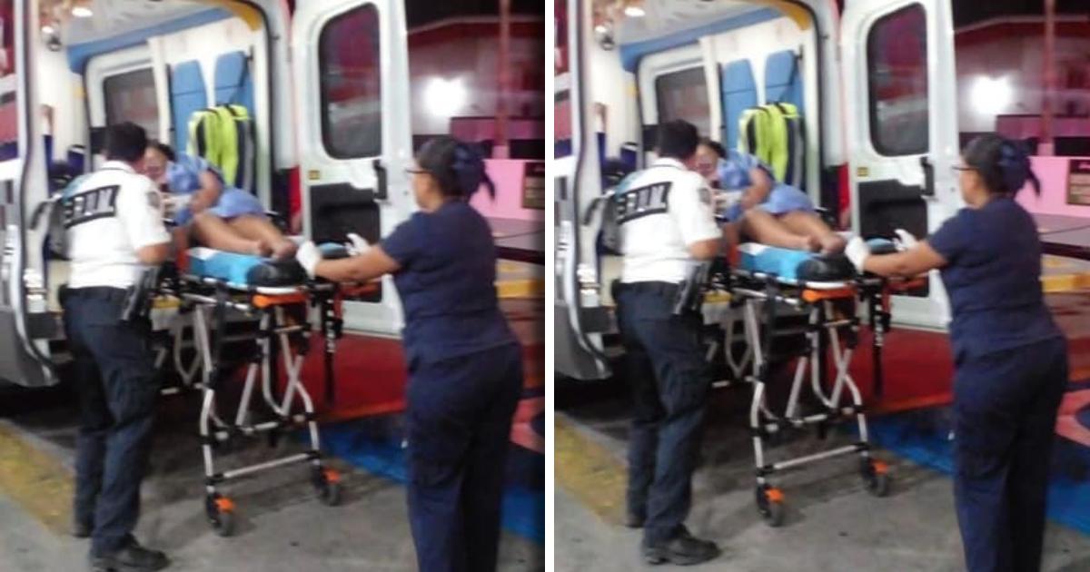 Mujer da a luz en gasolinera con ayuda de policías paramédicos en Cancún