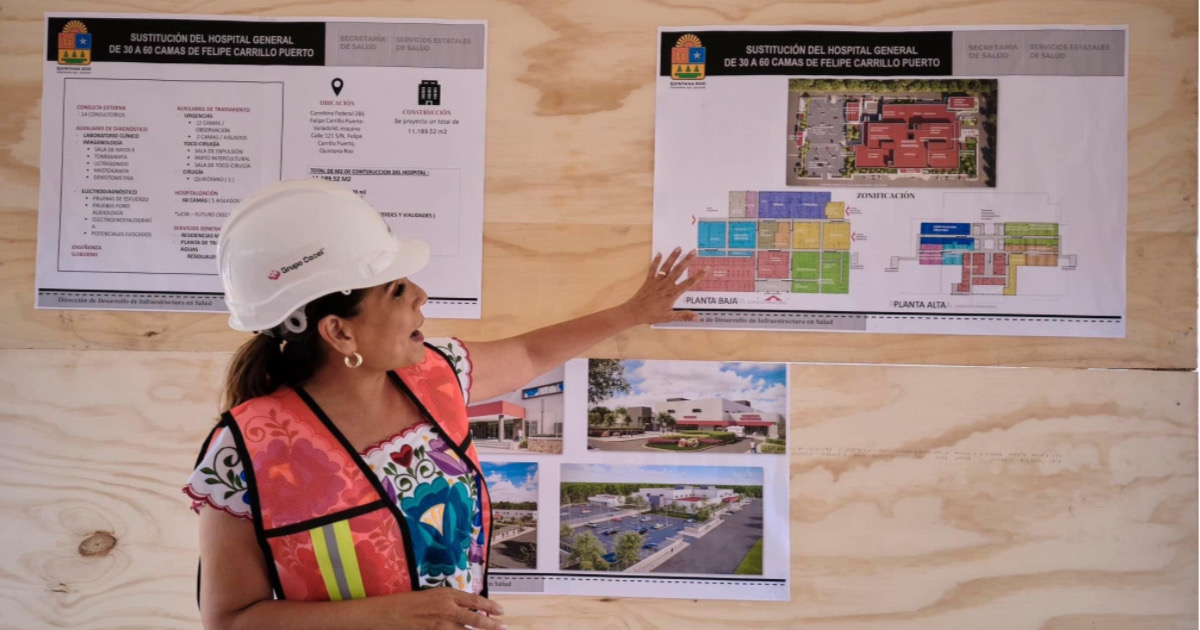 Anuncia Mara Lezama inicio de construcción del Hospital General en Felipe Carrillo Puerto