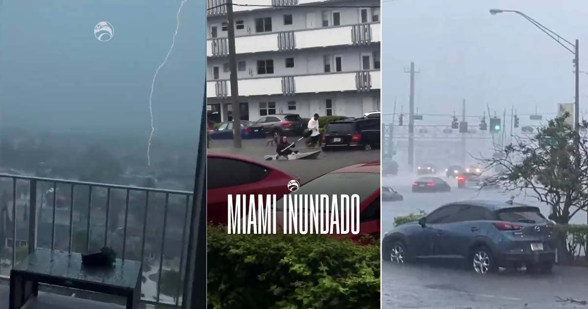 Fuertes lluvias azotan Miami