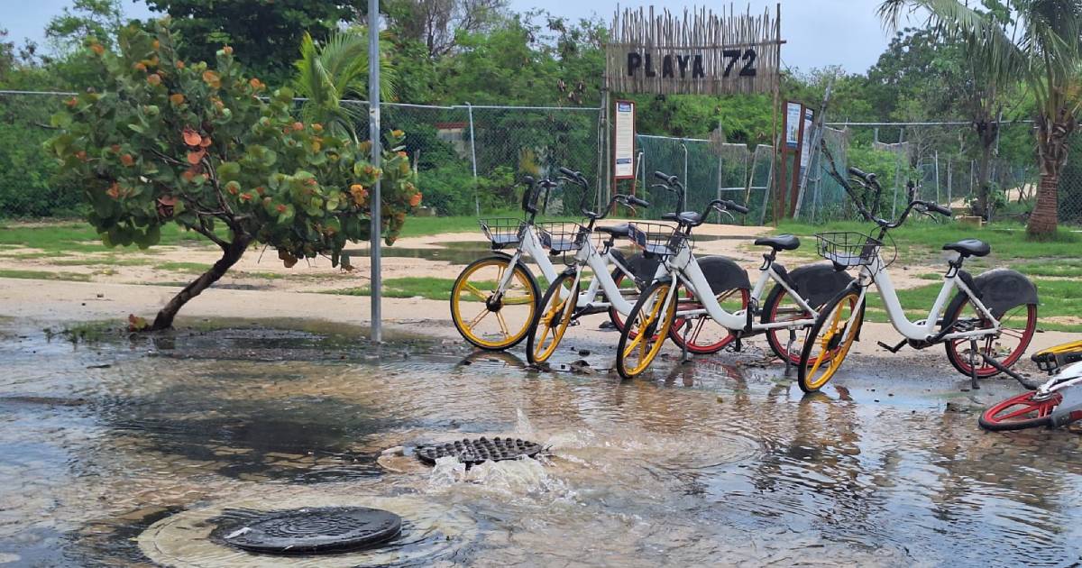 Imagen del agua rebosando