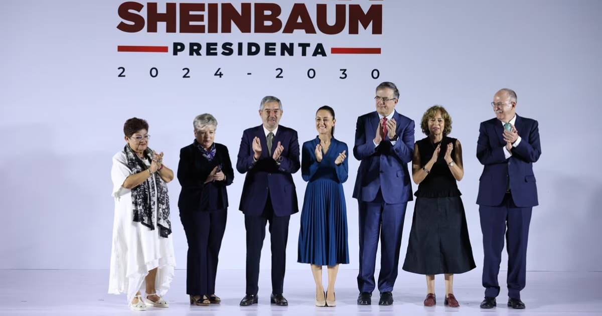 Foto de los integrantes del gabinete de Claudia Sheinbaum