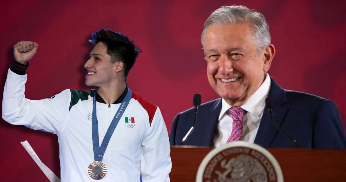 AMLO aplaude bronce de Osmar Olvera en los clavados