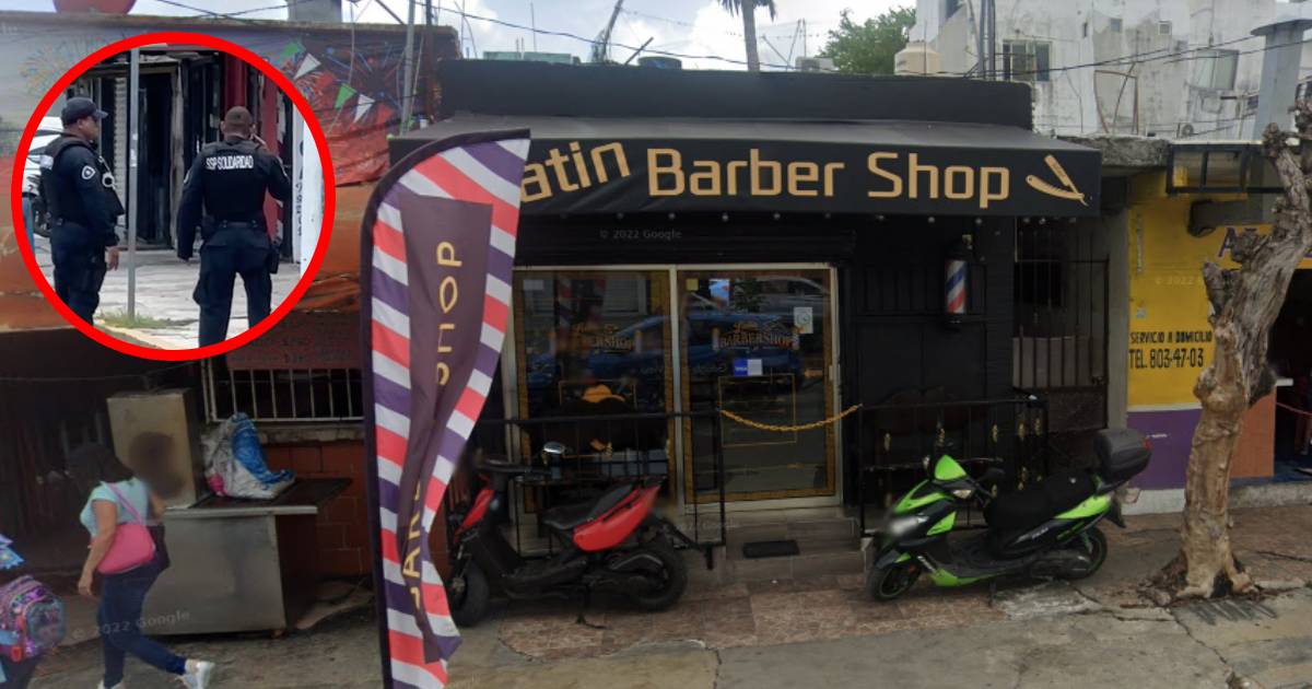 Ataque armado en barbería de la Constituyentes en Playa del Carmen