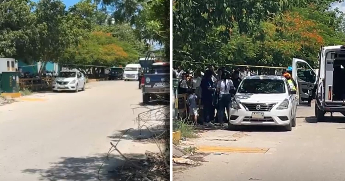 Balean a dos en un taxi en la terminal foránea de Playa del Carmen