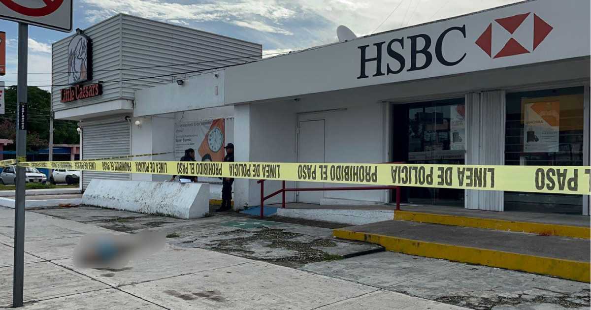 Asesinan a un abuelito en Cancún tras retiro de efectivo en banco HSBC