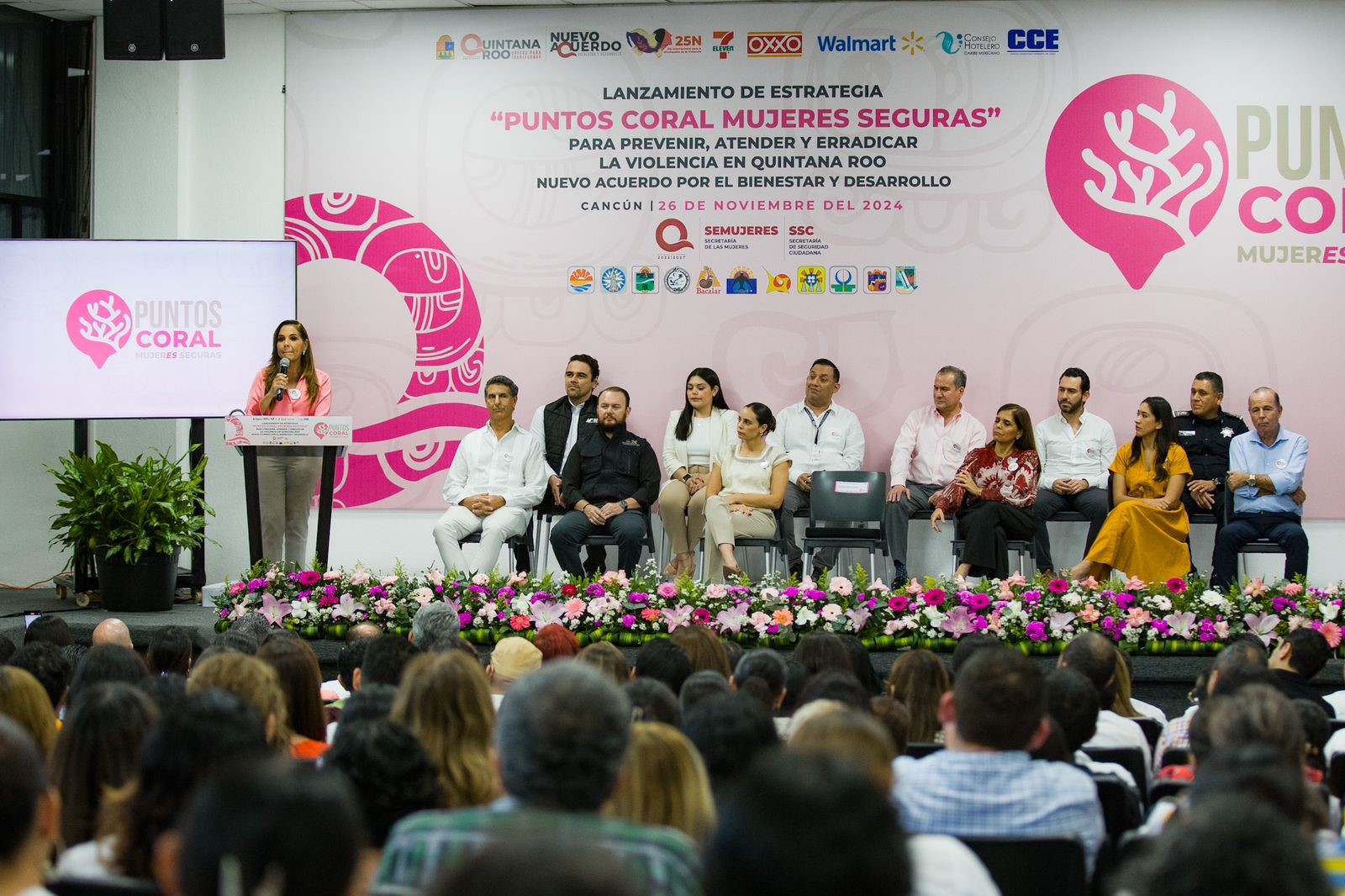 Lanzamiento de la estrategia Puntos Coral Mujeres Seguras en Quintana Roo