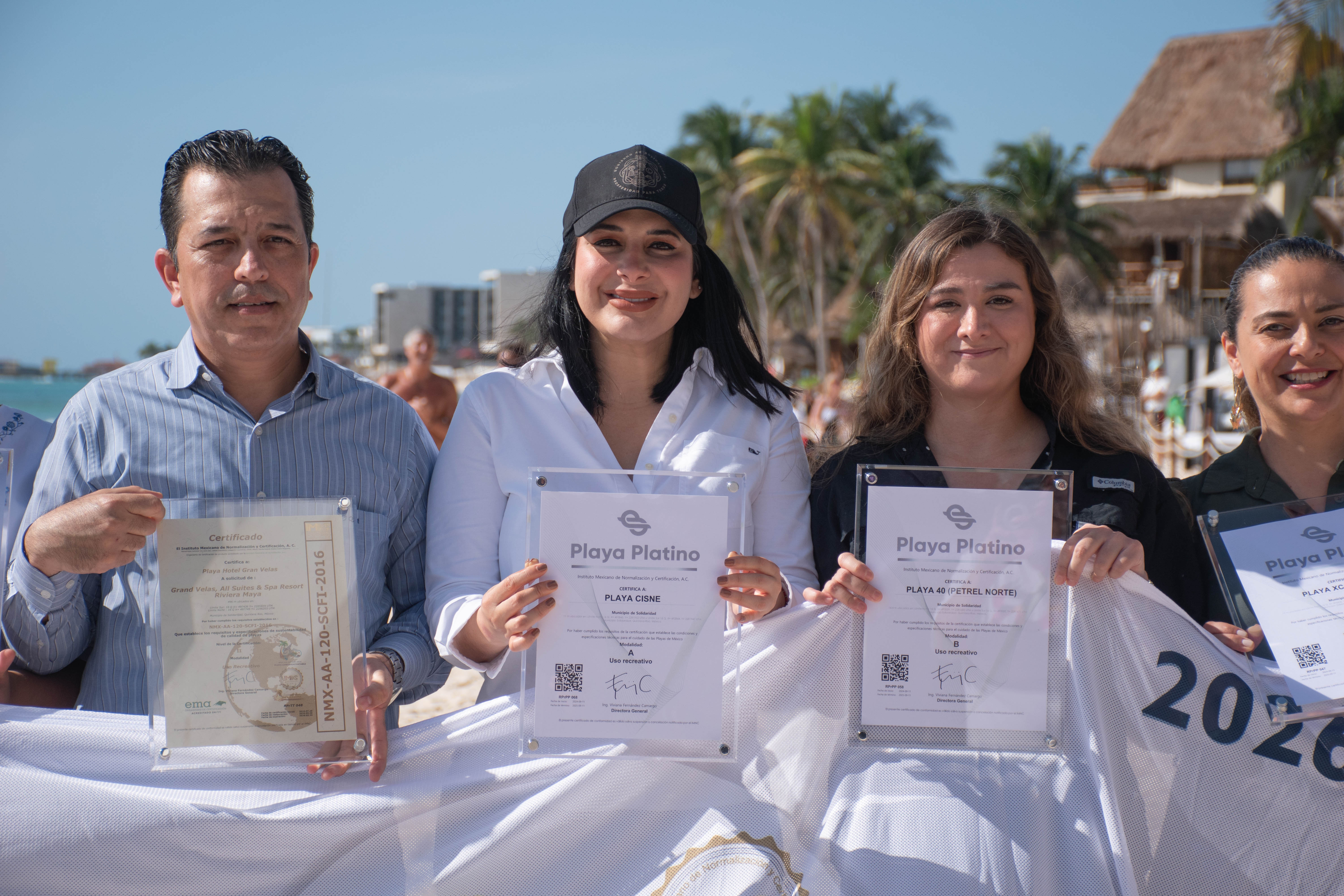 Playas certificadas reciben platino por calidad ambiental