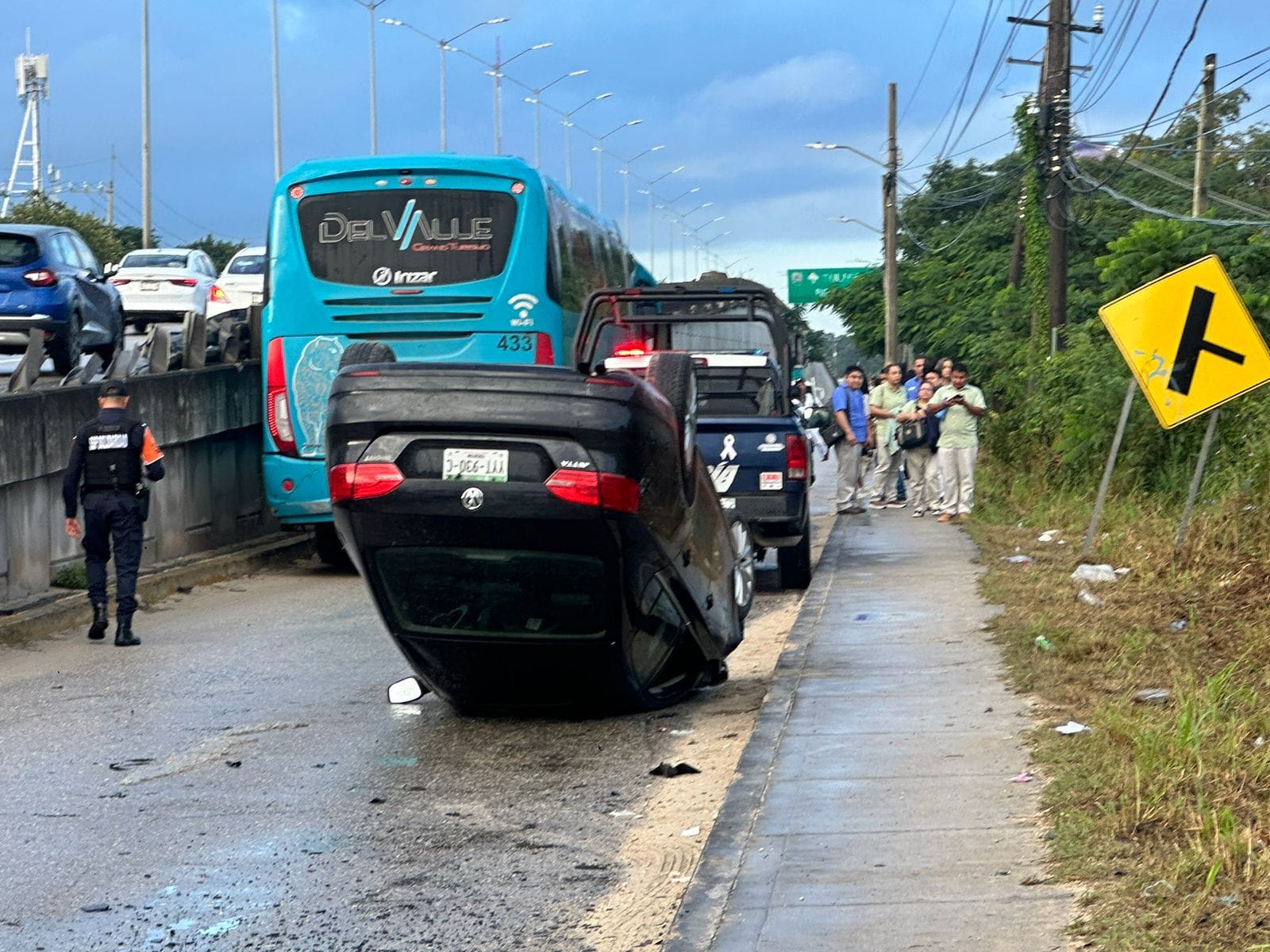 Fuga tras accidente vial y atropello