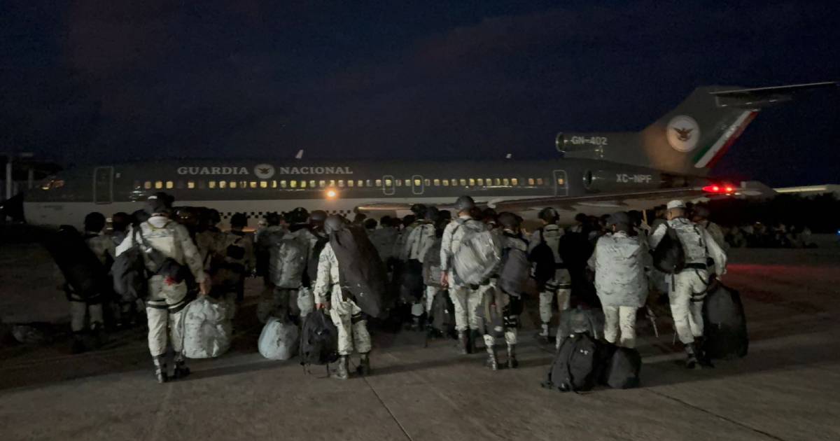 Trasladan 800 elementos Guardia Nacional a Sonora