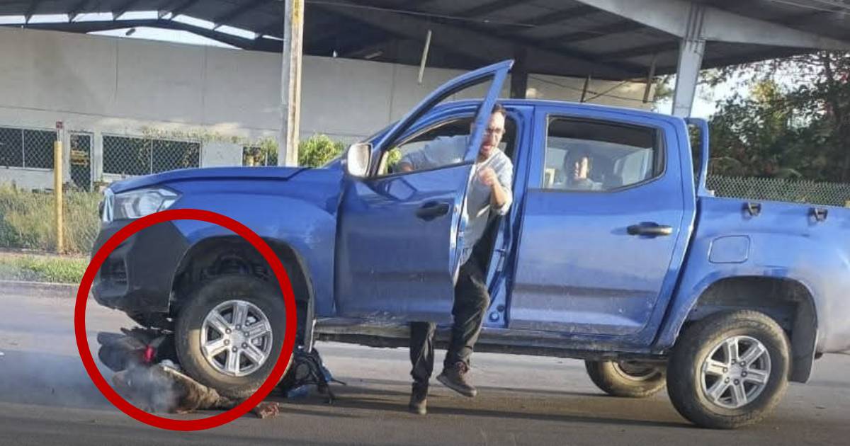 Motociclista fue arrollado por camioneta en Chetumal.