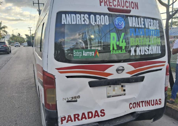 Choque entre combis deja lesionados